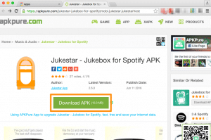 Use the Android APK file to host a Jukestar party on your PC or Mac